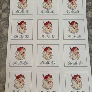 Santa Claus Holiday Stickers